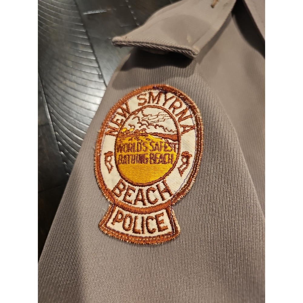 Vintage Capital Tuffy New‎ Symrna Police Jacket Obsolete Full Zip Patches Sz 44 - Picture 6 of 16
